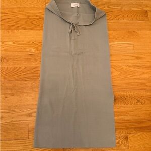 Eucalyptus Maternity Pencil Skirt with Tie Detail